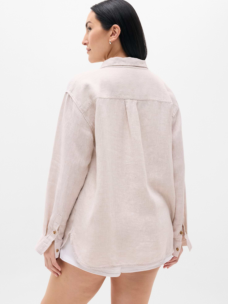Image number 7 showing, Retreat Linen Top