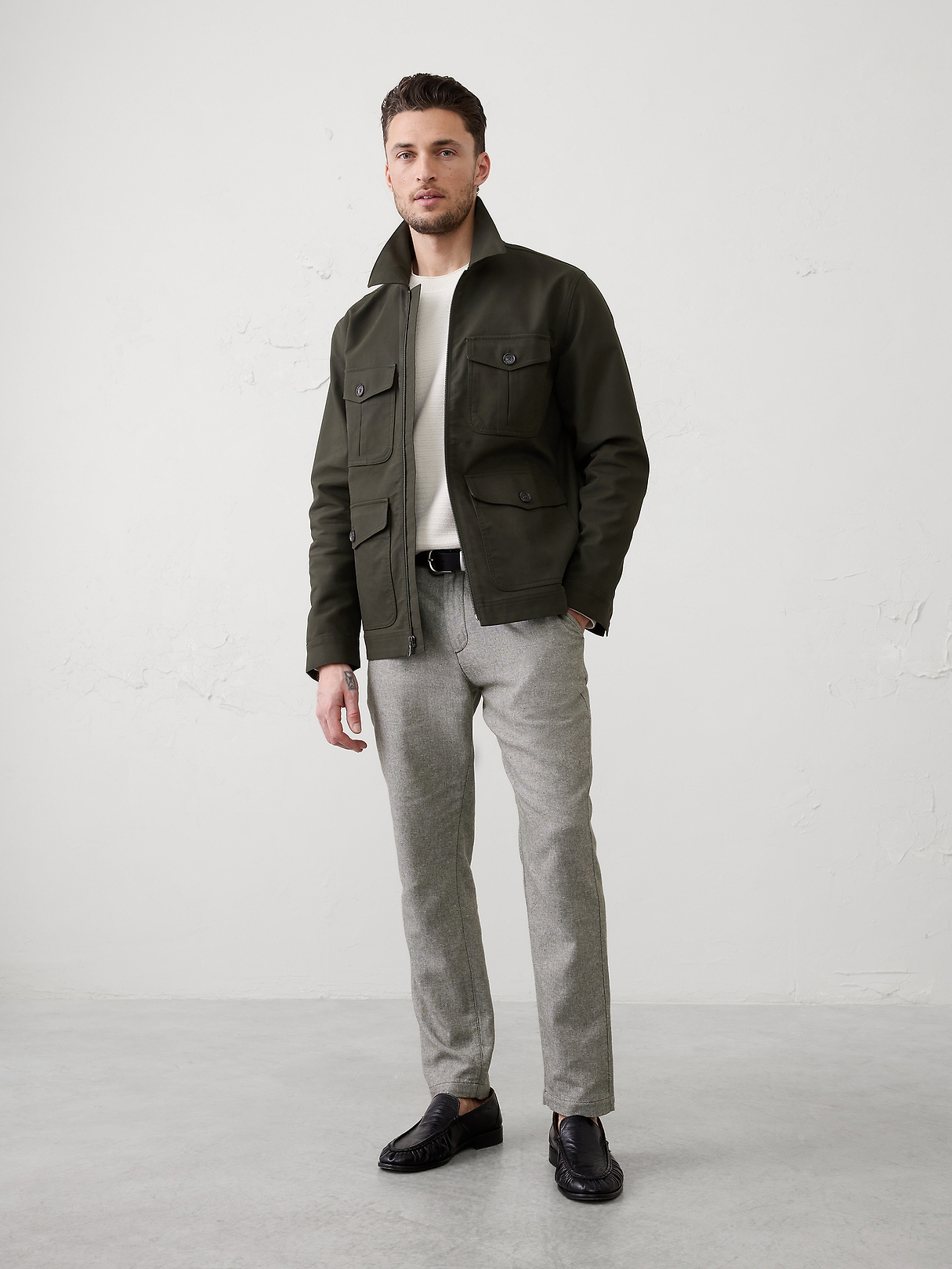 Linen-Blend Pant | Banana Republic Factory