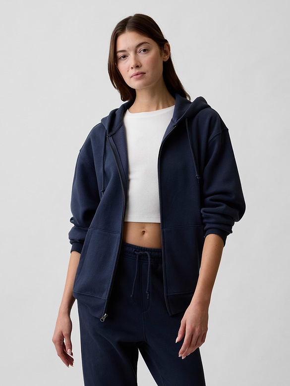Adult VintageSoft Oversized Zip Hoodie