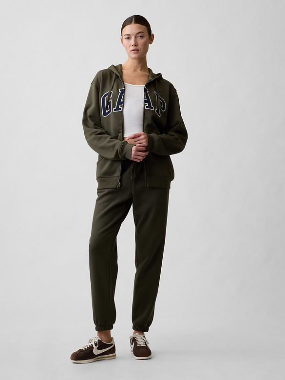Adult Relaxed Gap Logo Zip Hoodie