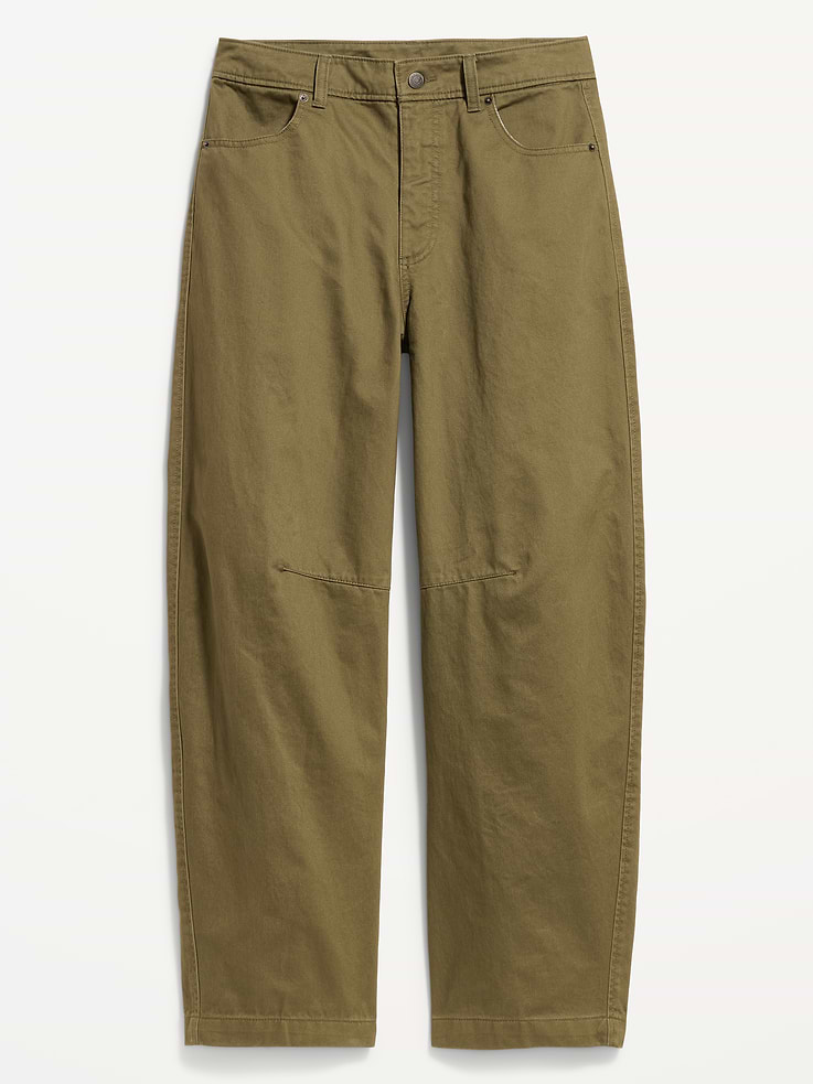 Image number 7 showing, Mid-Rise Barrel Chino Pants