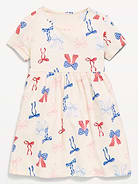 Image number 2 showing, Printed Short-Sleeve Jersey-Knit Dress for Toddler Girls