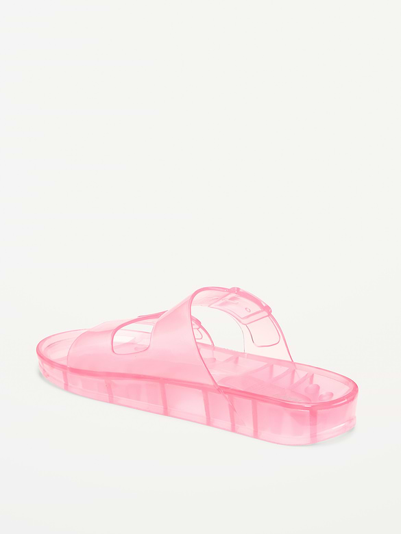 Jelly Buckled Slide Sandals for Girls