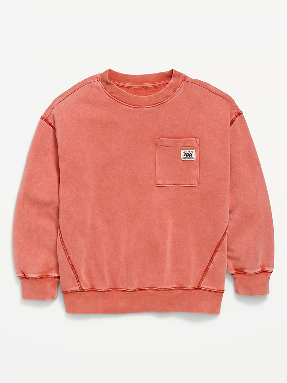 Oversized Logo-Graphic Sweatshirt for Boys