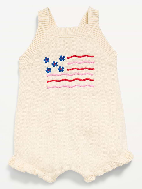 Sleeveless Sleeveless Sweater-Knit One-Piece Romper for Baby on clearance at Old Navy — 64% off