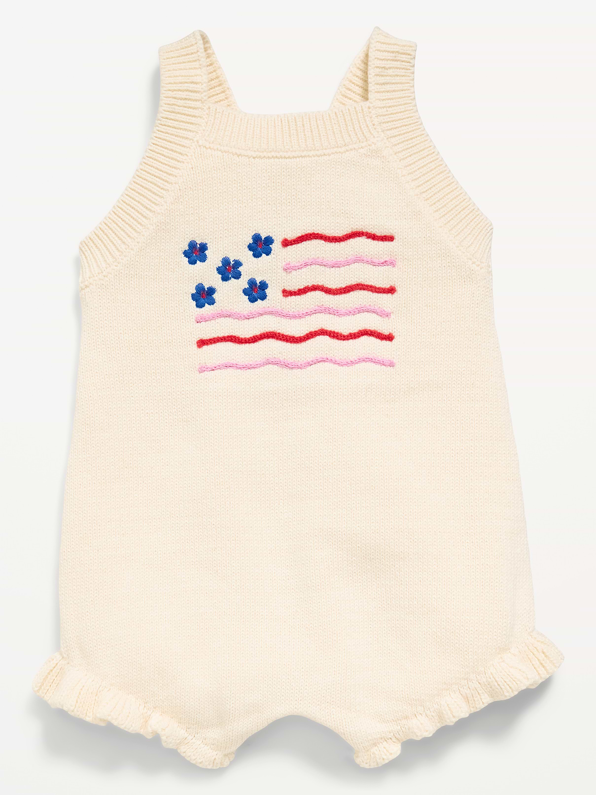 Image number 2 showing, Sleeveless Sweater-Knit One-Piece Romper for Baby