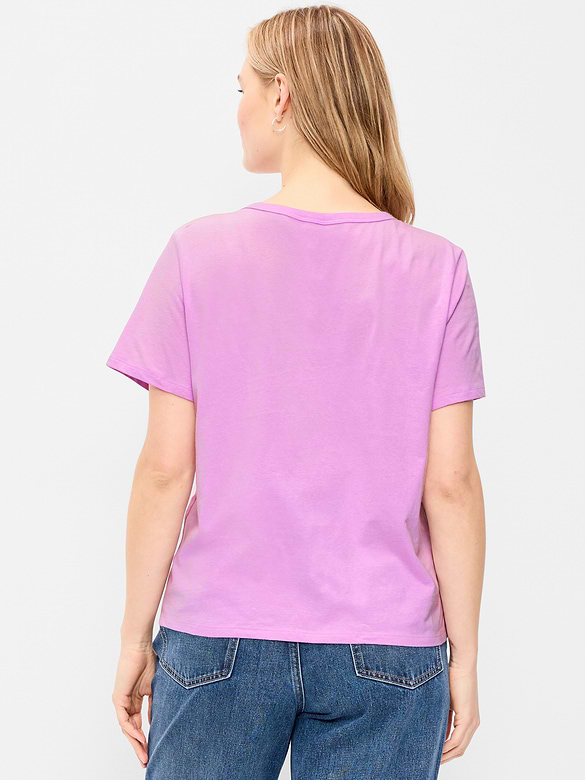 T-shirt passe-partout à encolure en V