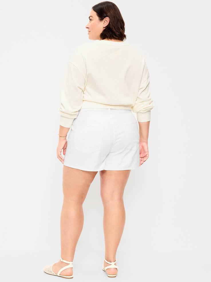 L'image numéro 8 présente Short Wow en denim à taille haute, entrejambe de 10 cm