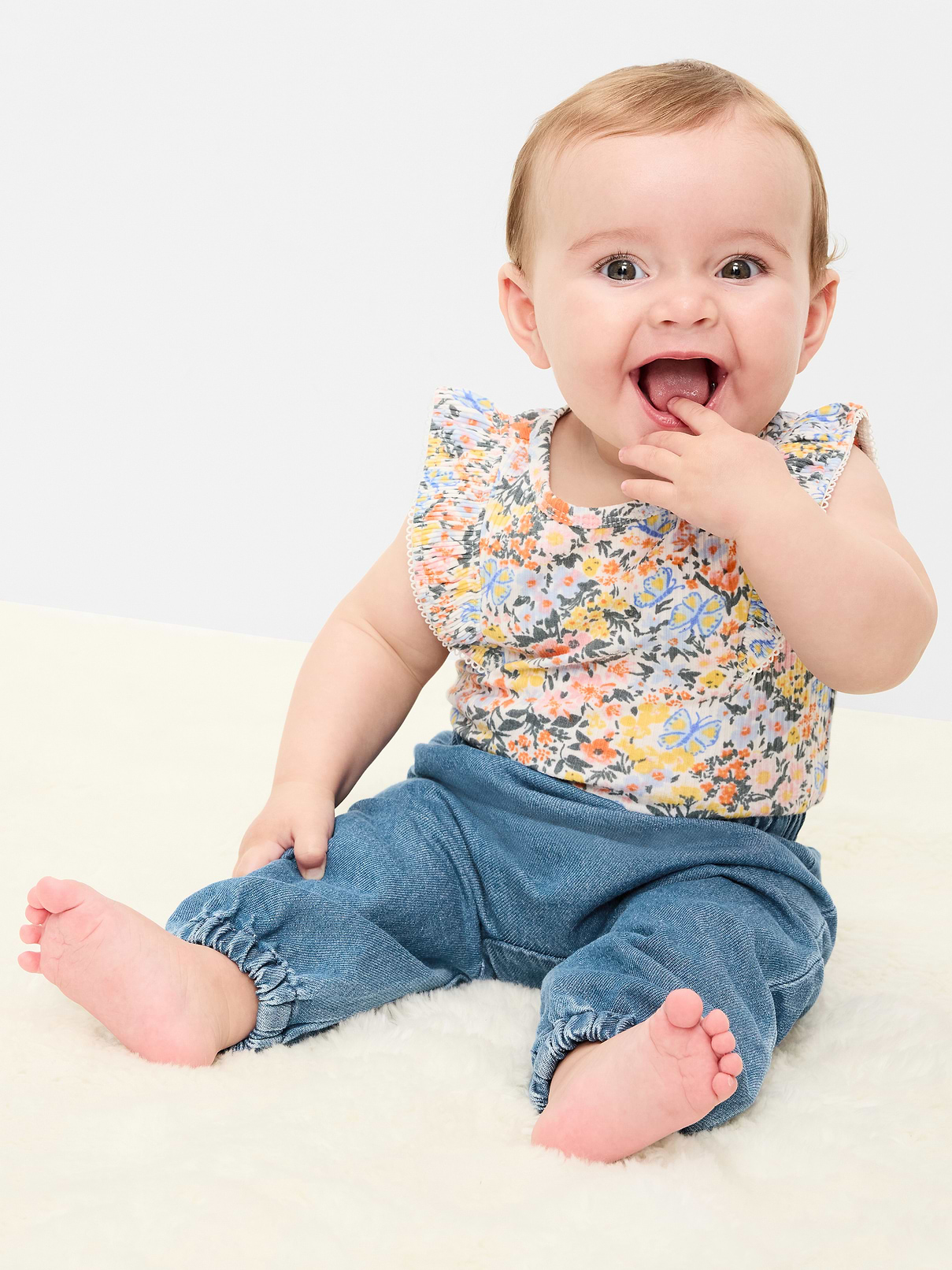 Chambray Pants for Baby