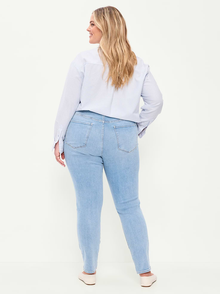 Image number 8 showing, High-Waisted Slim Jeans
