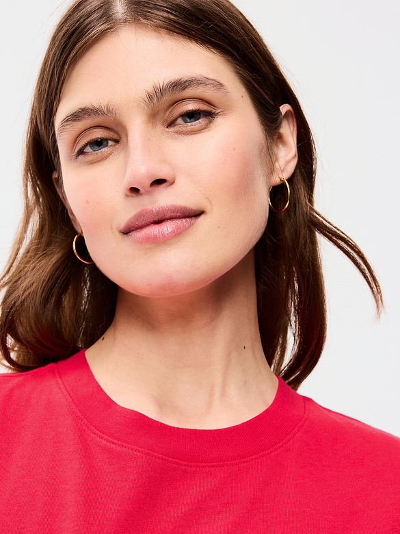 Vintage Crew-Neck Mini T-Shirt Dress