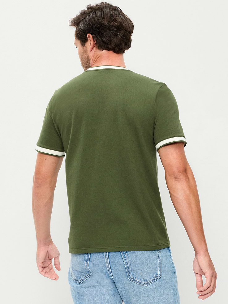 Image number 2 showing, Crew-Neck Pique T-Shirt