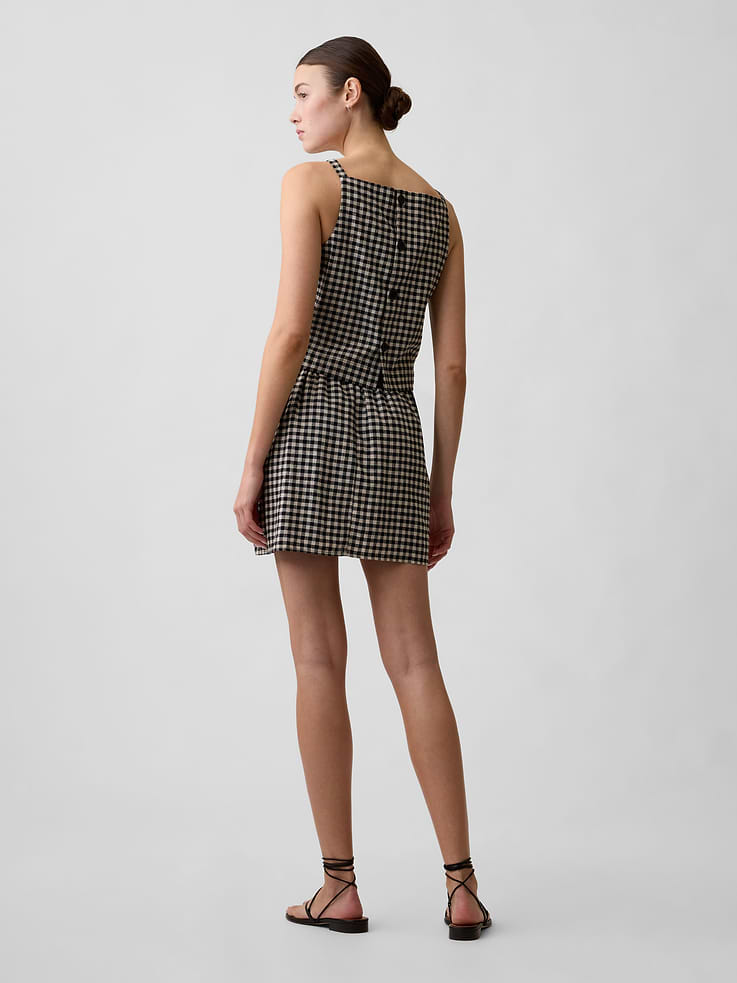 Image number 2 showing, Linen-Blend Pull-On Mini Skirt