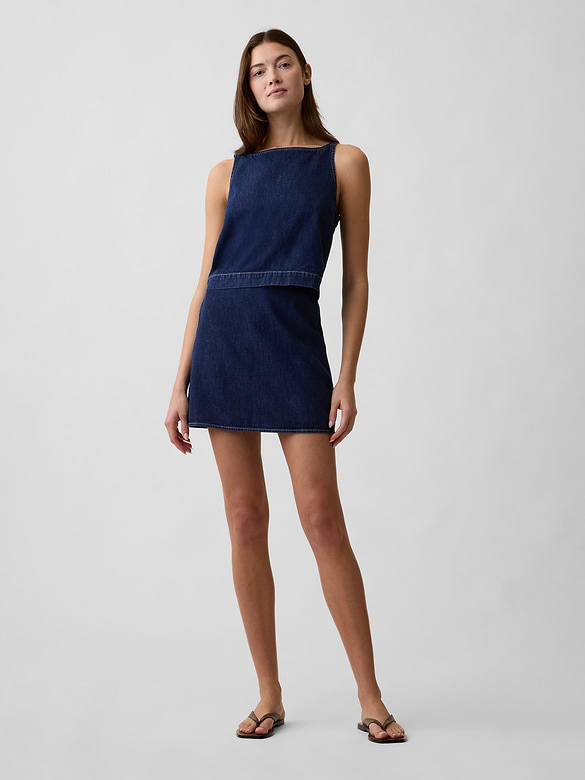 Denim Shell Tank Top