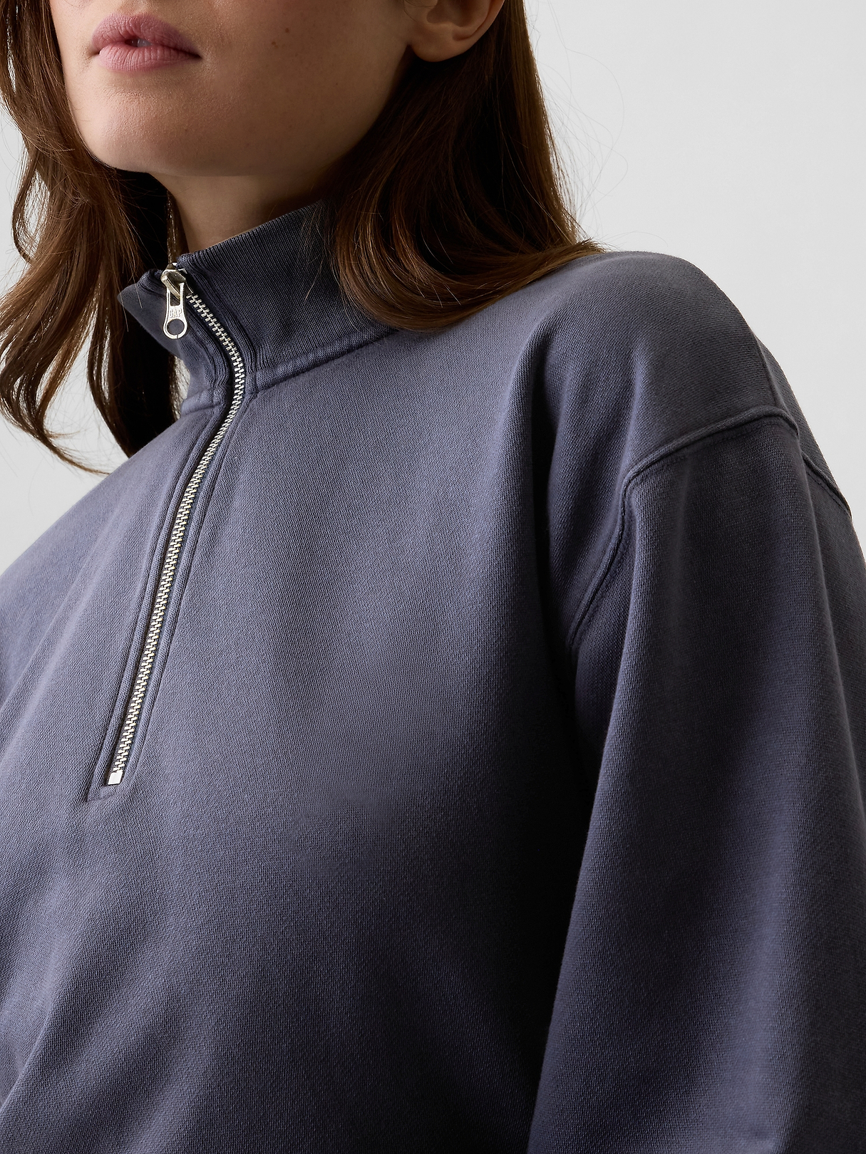 Relaxed Fleece Half-Zip Sweatshirt | Gap Factory