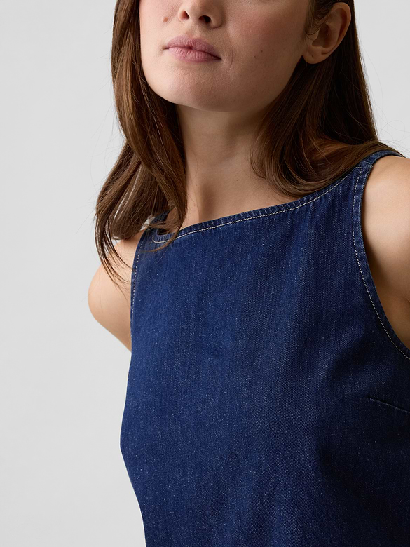 Denim Shell Tank Top