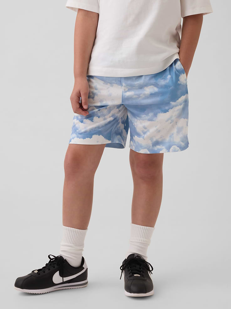 Image number 3 showing, Kids GapFit 6" Recycled Mesh Easy Shorts