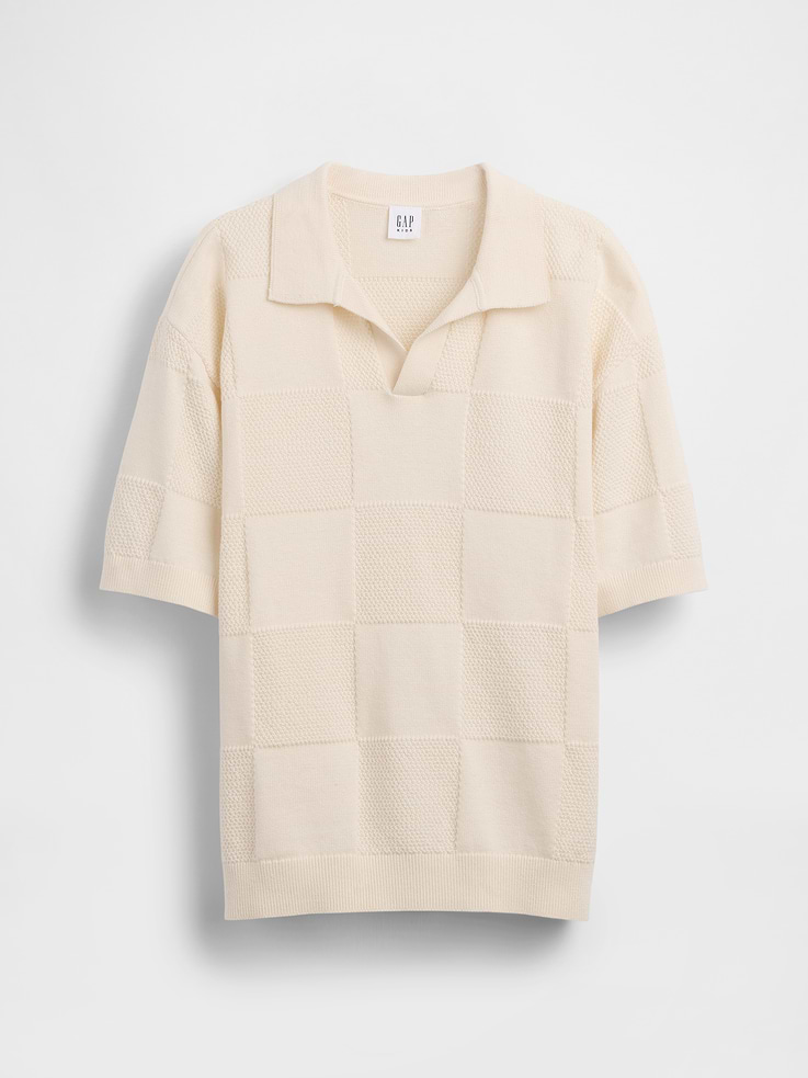 Image number 2 showing, Kids 100% Cotton Checkered Sweater Shirt