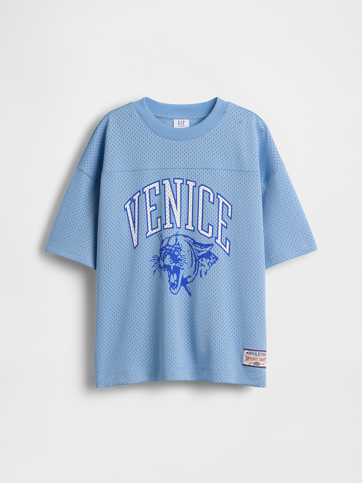 Kids Mesh Oversized Graphic Jersey T-Shirt | Gap