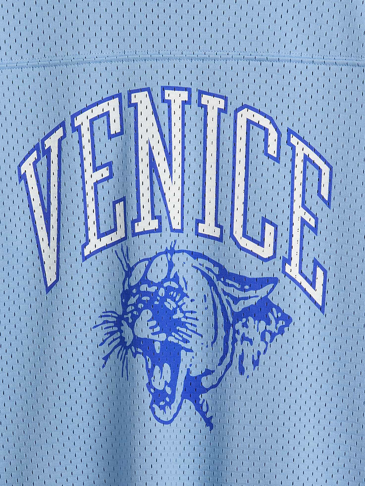 Image number 5 showing, Kids Mesh Oversized Graphic Jersey T-Shirt