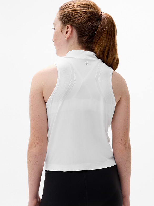 Athleta Girl Power Up Quarter Zip Tank