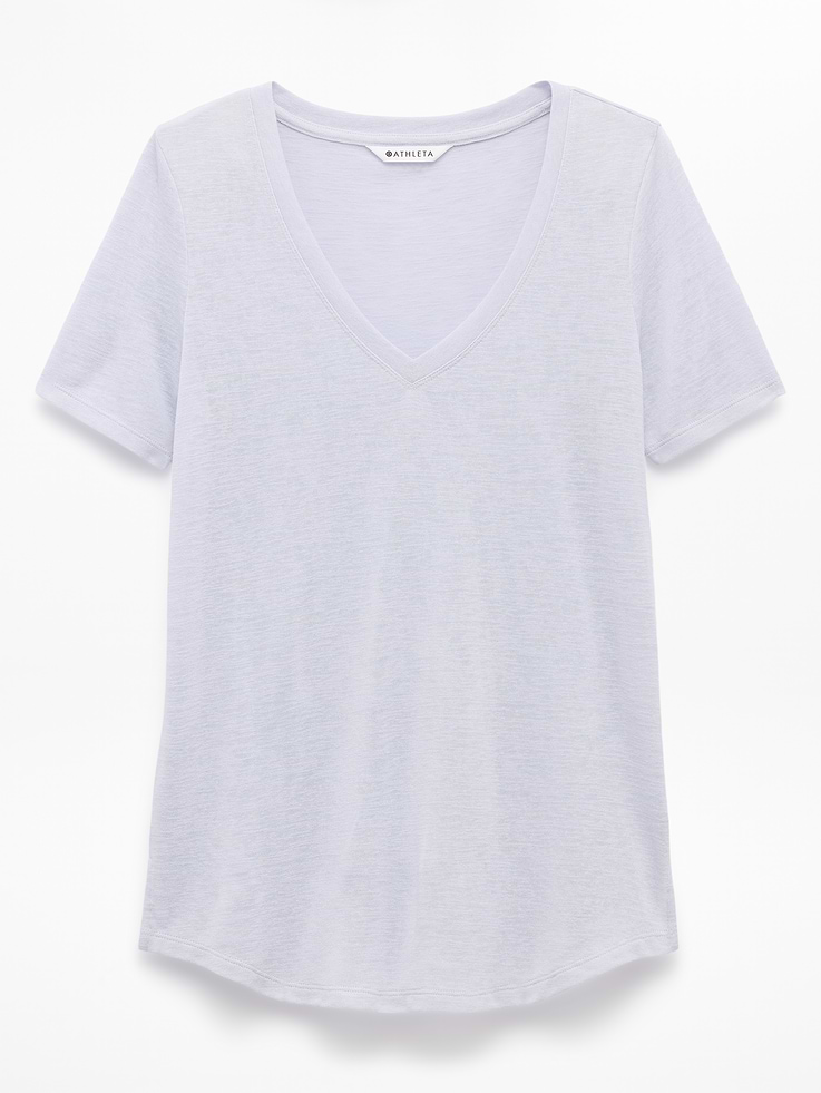 Image number 6 showing, Breezy Scoop V-Neck Tee