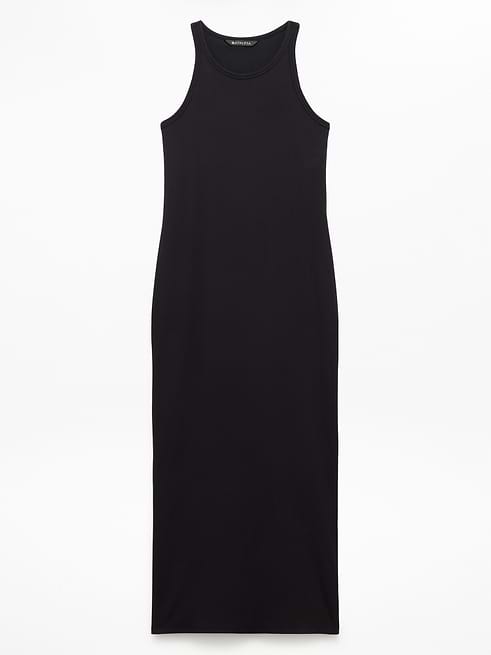 rib dress maxi Marine Layer Lexi V-Neck in Black Extra Large / Black either way this toss Antonia Rib Flare Maxi Knit
