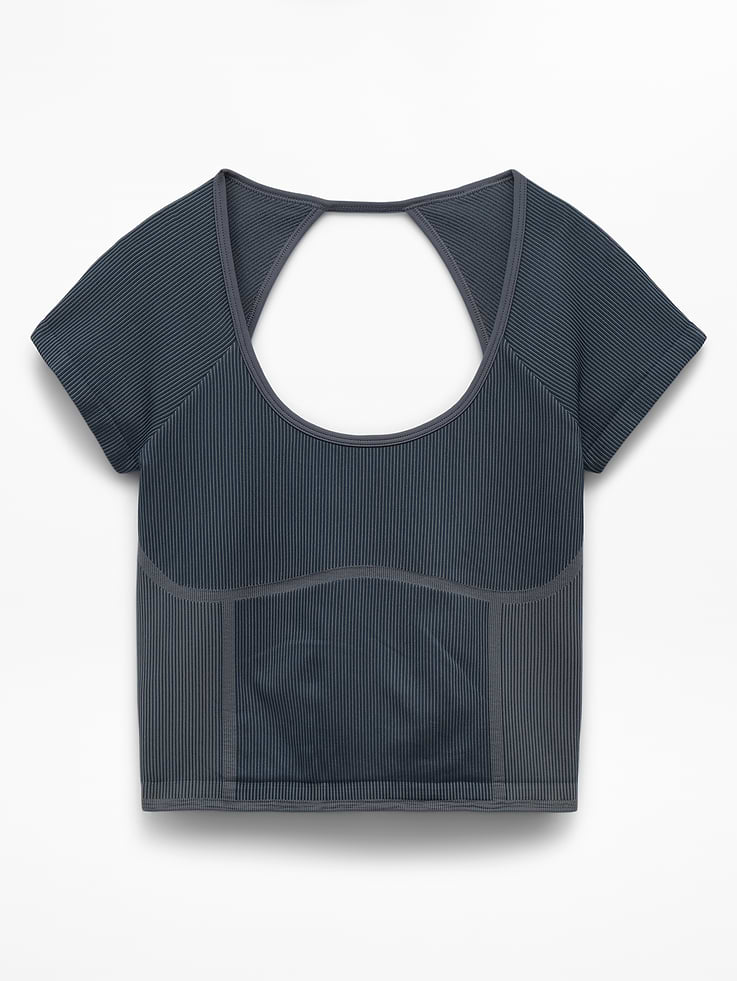 Image number 7 showing, Recharge Seamless Open Back Tee