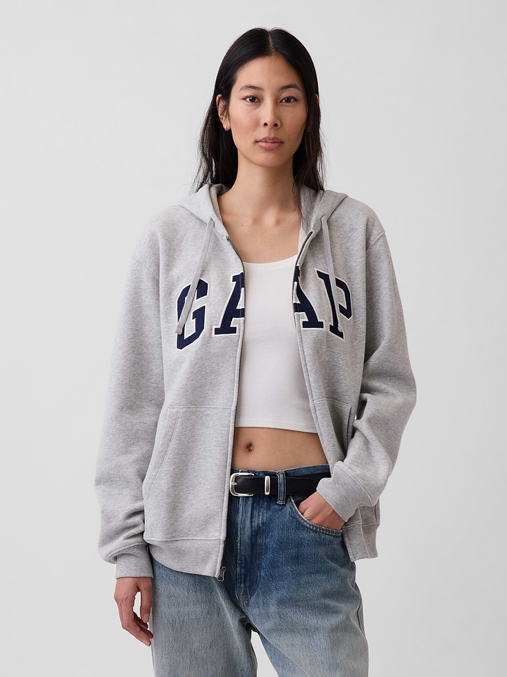 Image number 5 showing, Adult VintageSoft Arch Logo Zip Hoodie