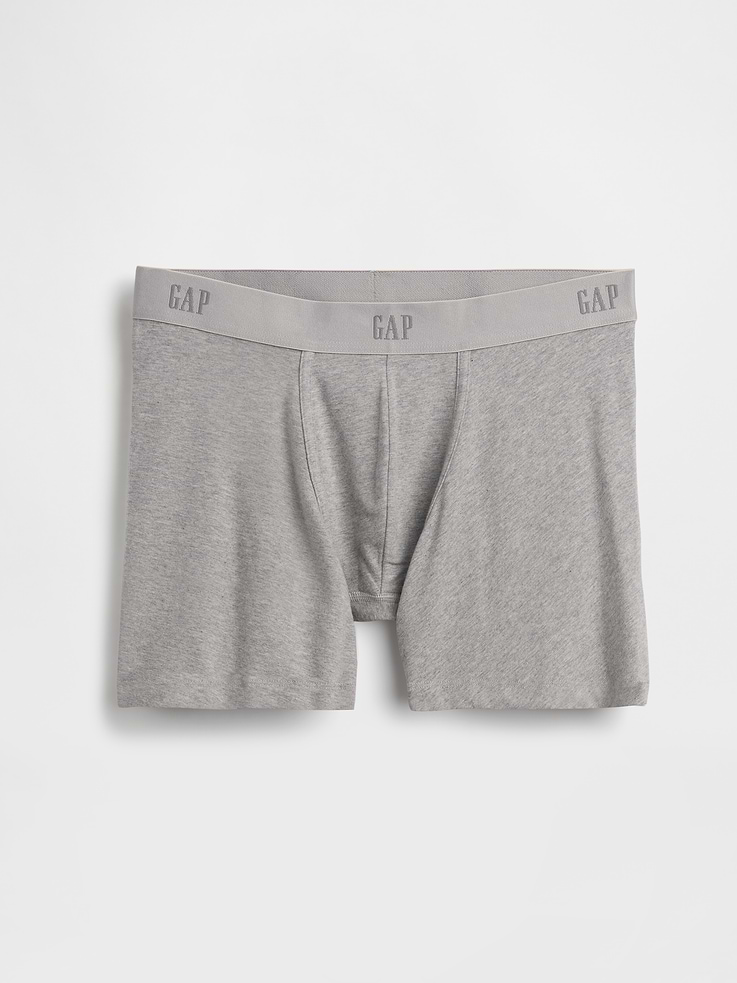 Image number 1 showing, 5" Organic Stretch Cotton Boxer Briefs