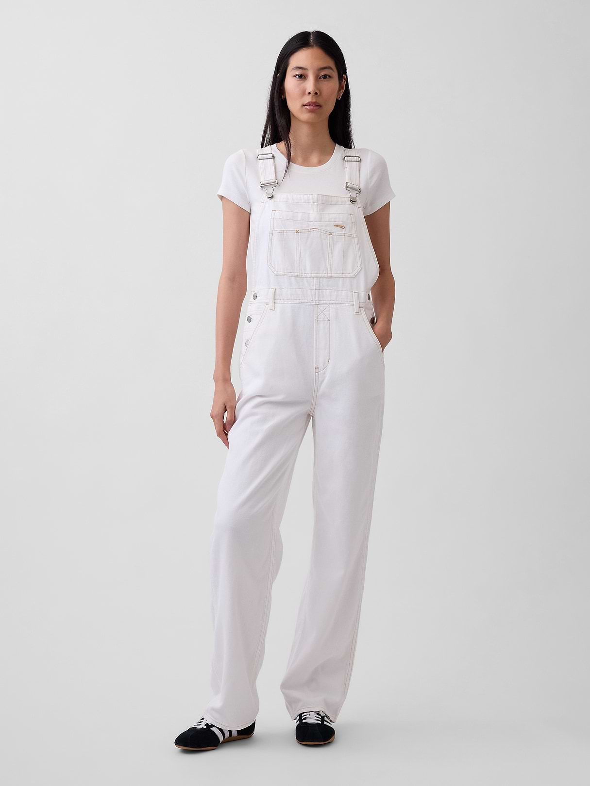 UltraSoft Denim '90s Loose Overalls | Gap