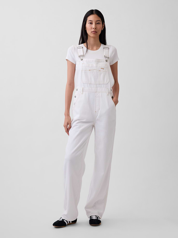 Image number 1 showing, UltraSoft Denim '90s Loose Overalls