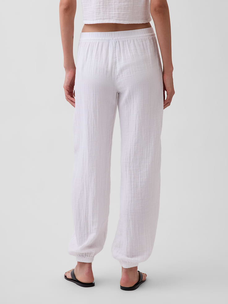 Image number 4 showing, Cotton Gauze Easy Joggers