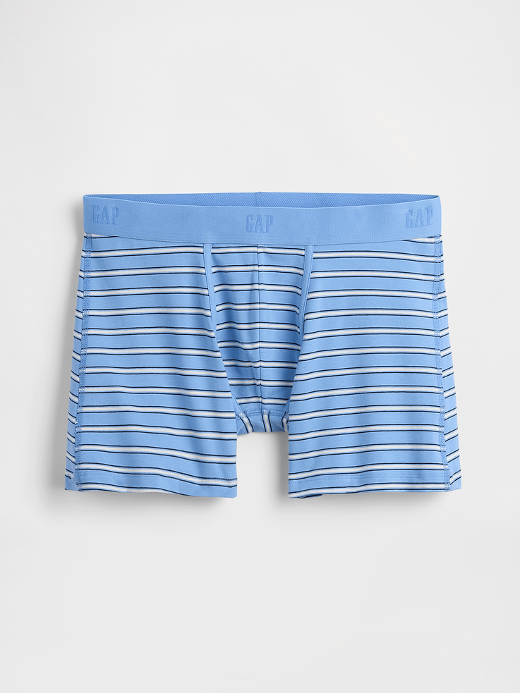 Image number 1 showing, 5" Organic Stretch Cotton Boxer Briefs