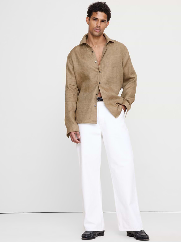 Standard-Fit Linen Shirt
