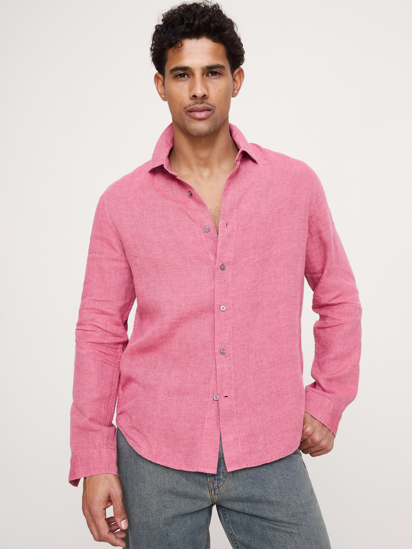 Image number 1 showing, Standard-Fit Linen Shirt