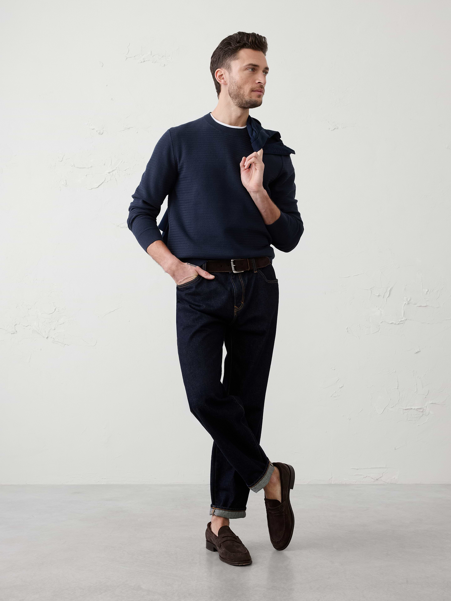 Image number 3 showing, Textured Crew-Neck Sweater