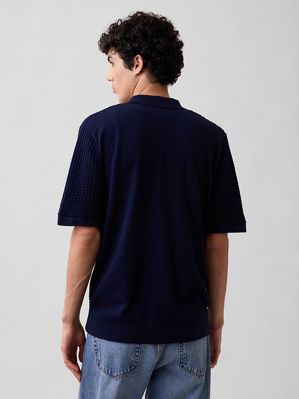 Textured Sweater Vacay Shirt