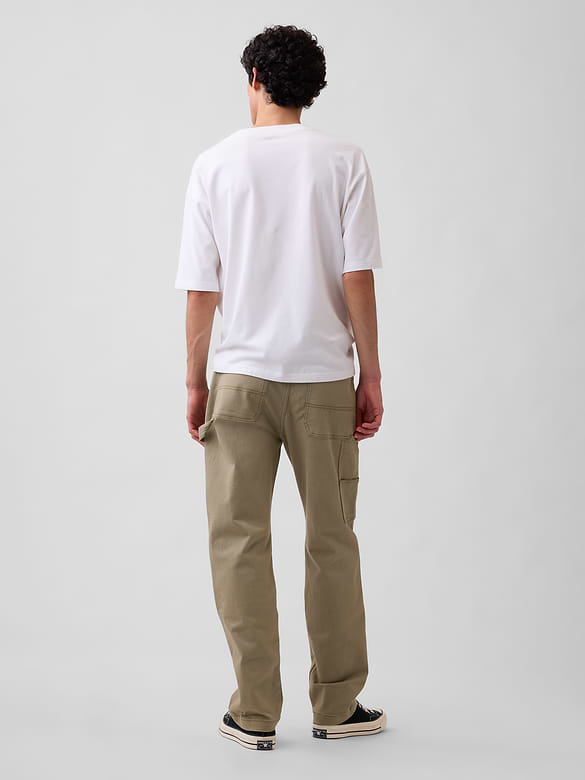 Distressed Straight Carpenter Jeans