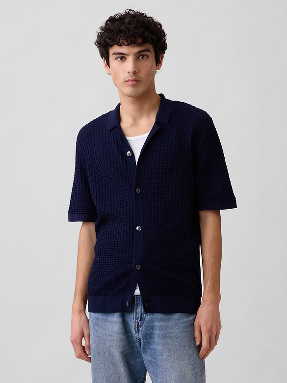 Textured Sweater Vacay Shirt