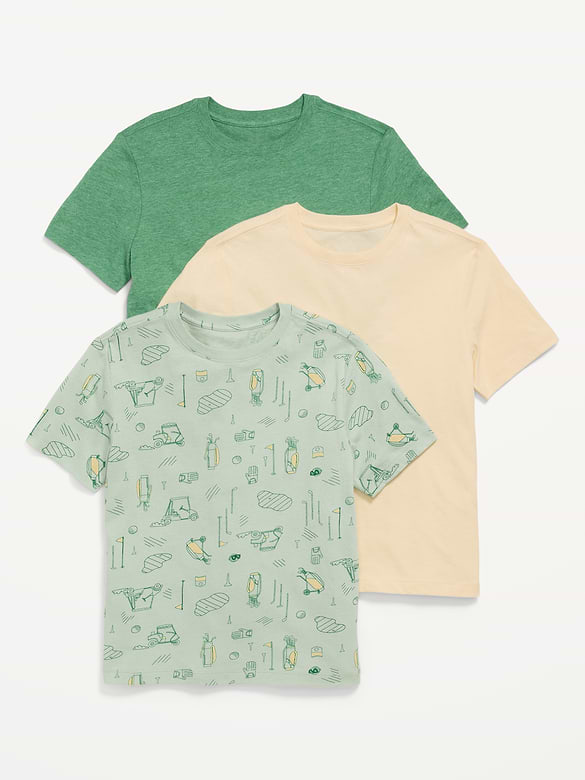 Softest Short-Sleeve T-Shirt 3-Pack for Boys