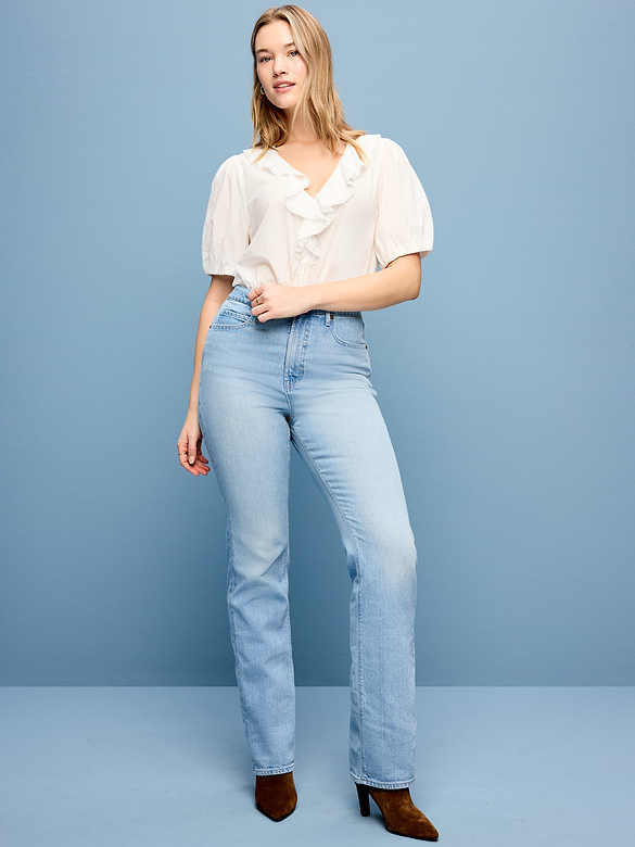 Extra High-Waisted Boot-Cut Jeans