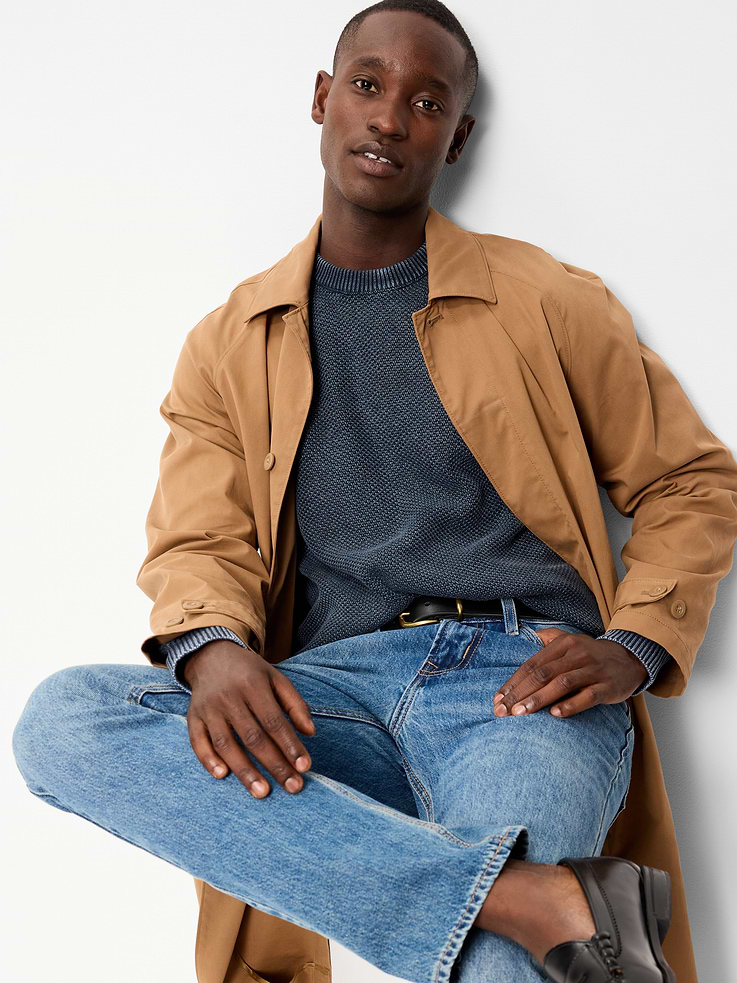 Image number 3 showing, Washed Crew-Neck Sweater