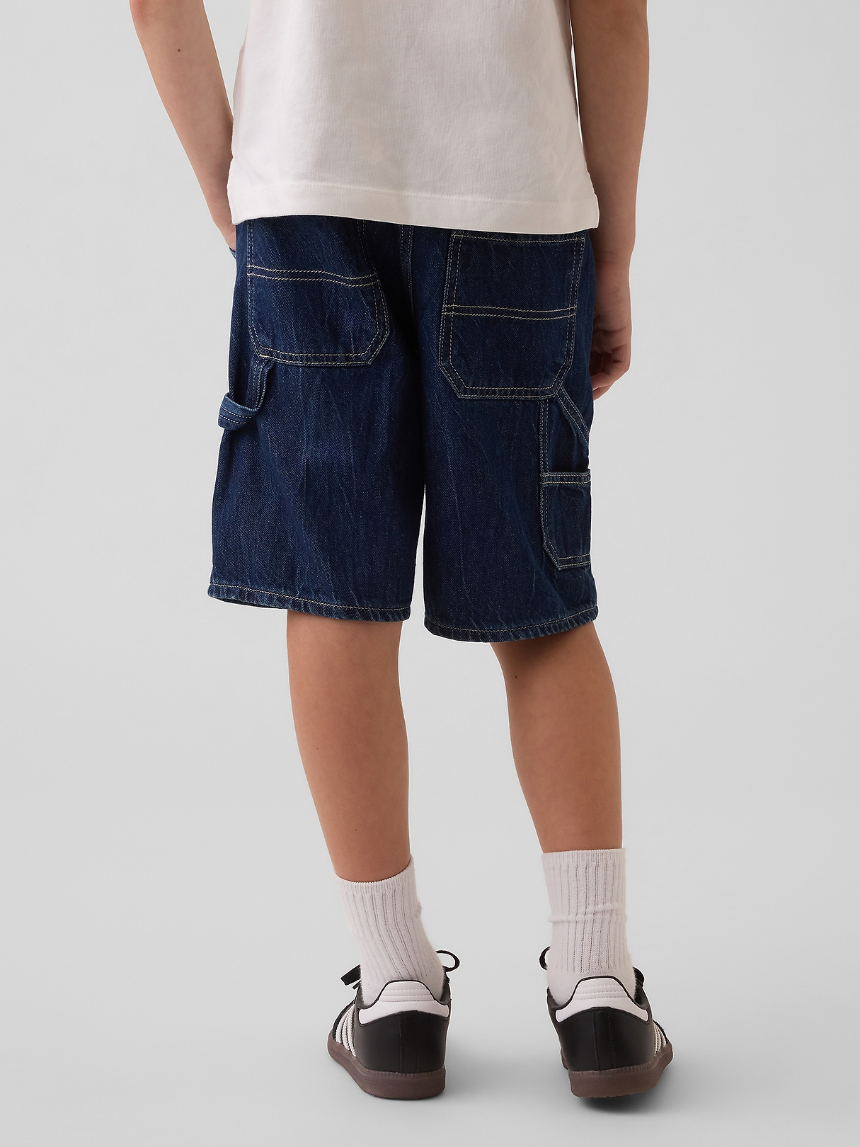 Kids '90s Loose Easy Denim Carpenter Shorts | Gap