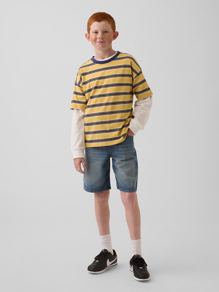 Image number 1 showing, Kids UltraSoft '90s Loose Easy Denim Shorts