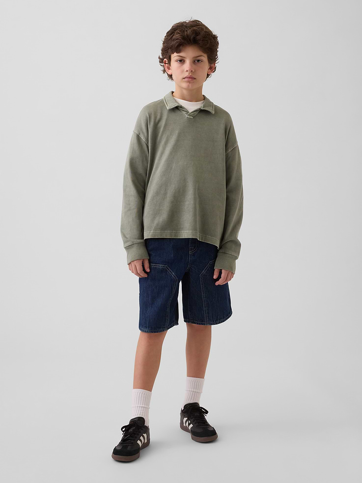 Image number 1 showing, Kids '90s Loose Easy Denim Carpenter Shorts