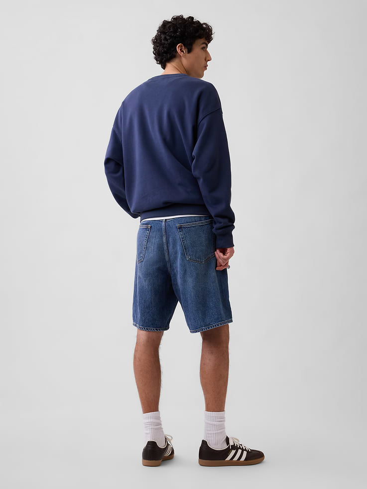 Image 2 of 6, 9" SuperSoft Loose Denim Shorts