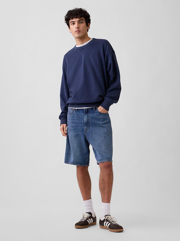 9" SuperSoft Loose Denim Shorts
