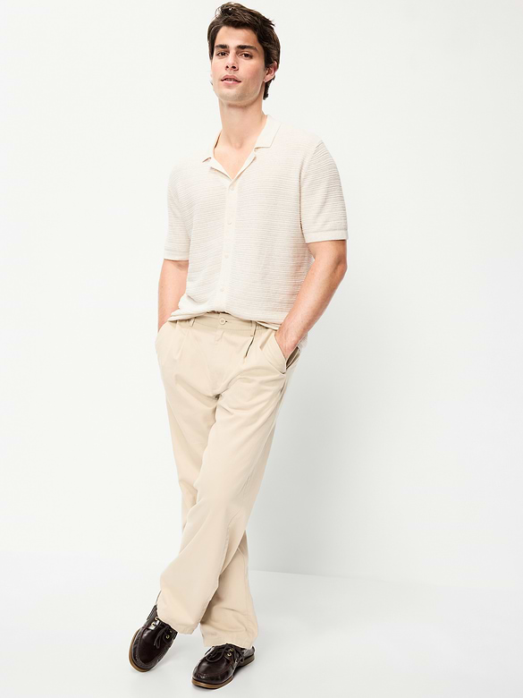 Short-Sleeve Sweater Shirt
