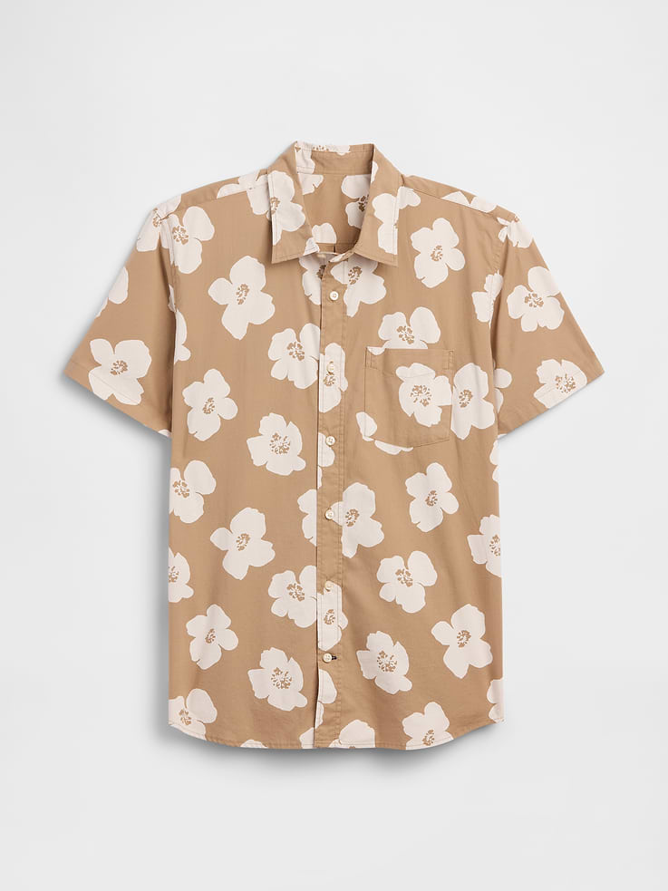 Image number 5 showing, Stretch Poplin Shirt in Standard Fit